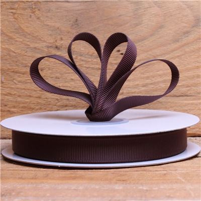 Basics 2 Go Grosgrain Ribbon - 13mm  Black Coffee